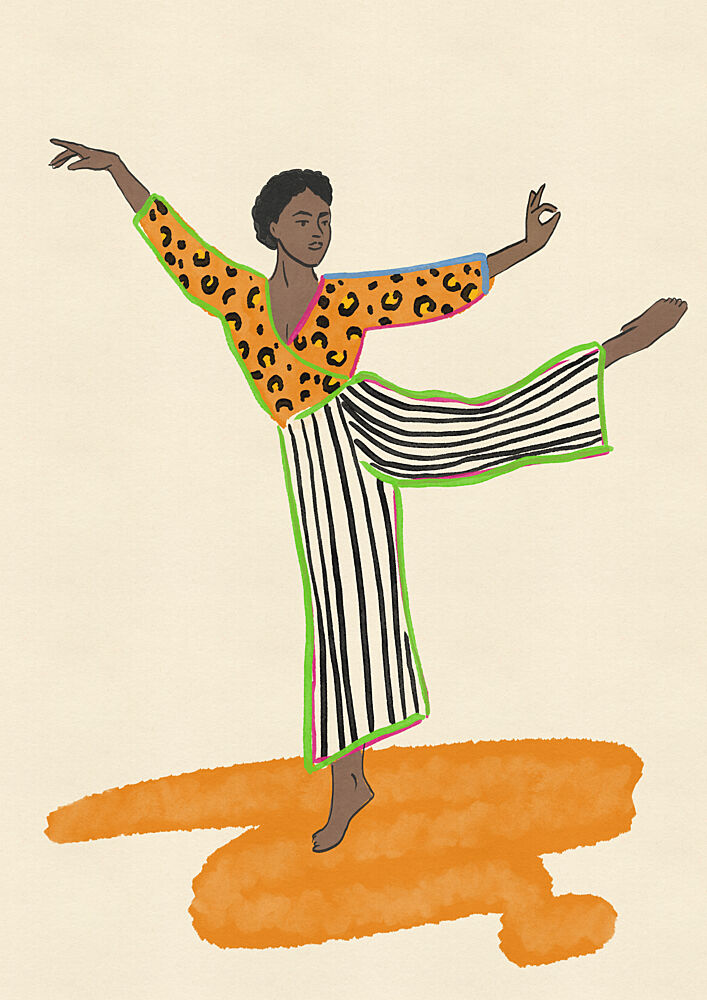 Vibrant Dance Style art print by Nicholas for $57.95 CAD