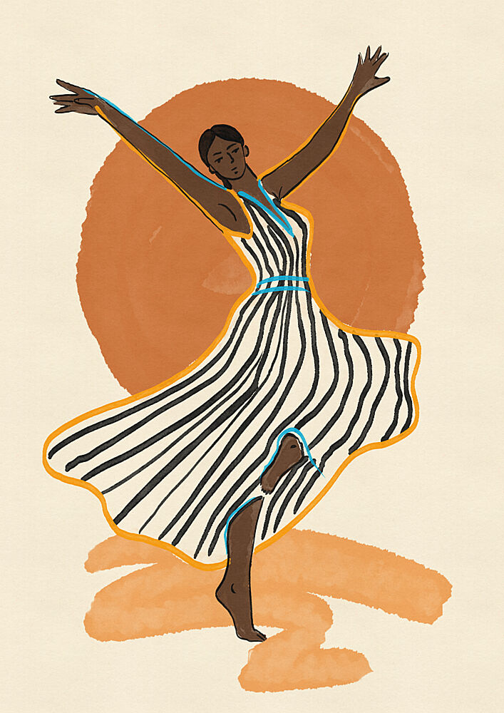 Joyful Dance Movement art print by Nicholas for $57.95 CAD