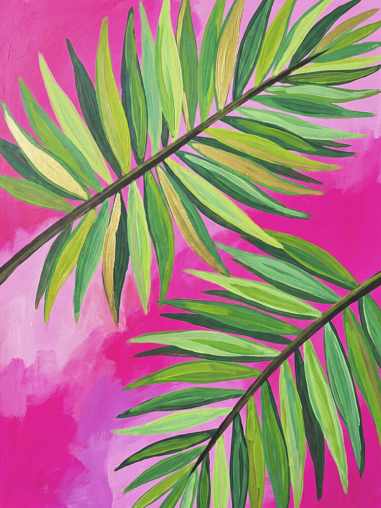 Vibrant Pink Palms art print by Andreas Magnusson for $57.95 CAD