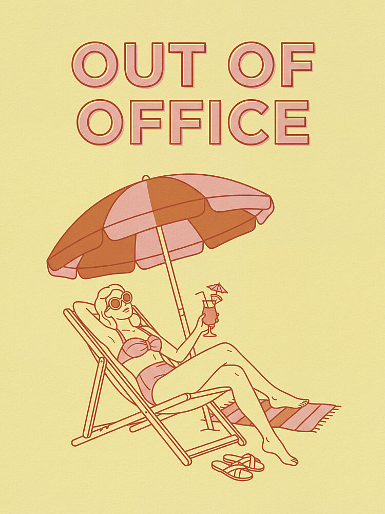 Out of Office Beach Vacation art print by Andreas Magnusson for $57.95 CAD