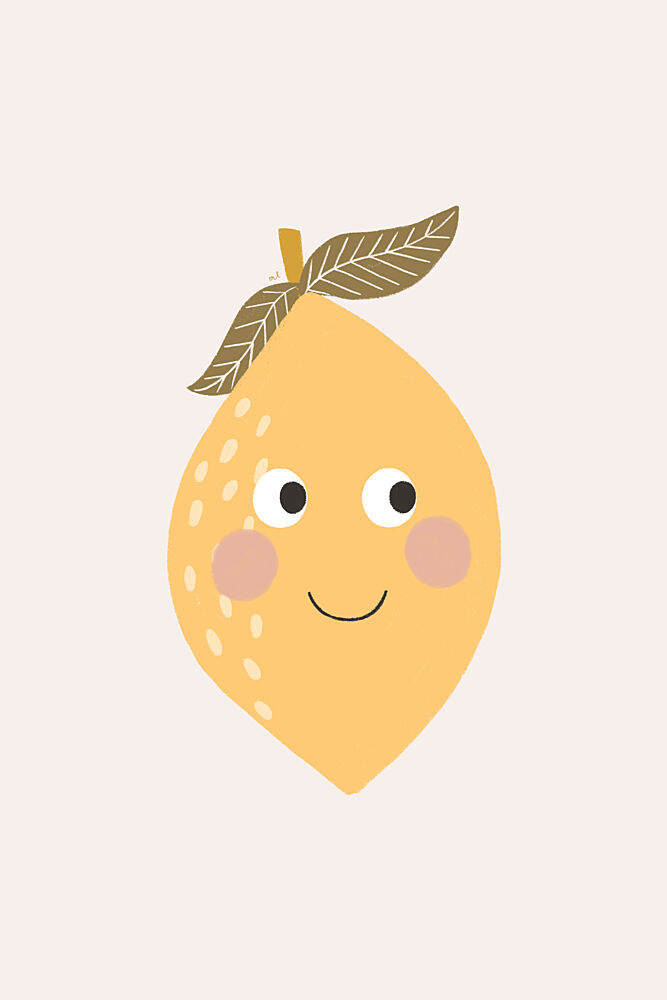 Happy Lemon Smile art print by Menina Lisboa for $57.95 CAD