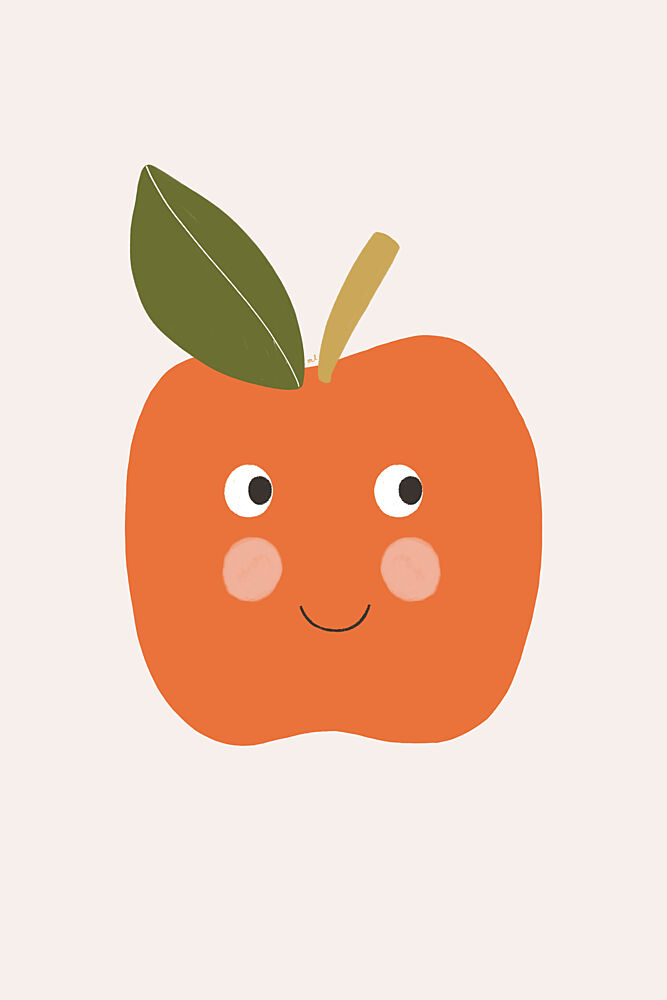 Happy Little Apple art print by Menina Lisboa for $57.95 CAD