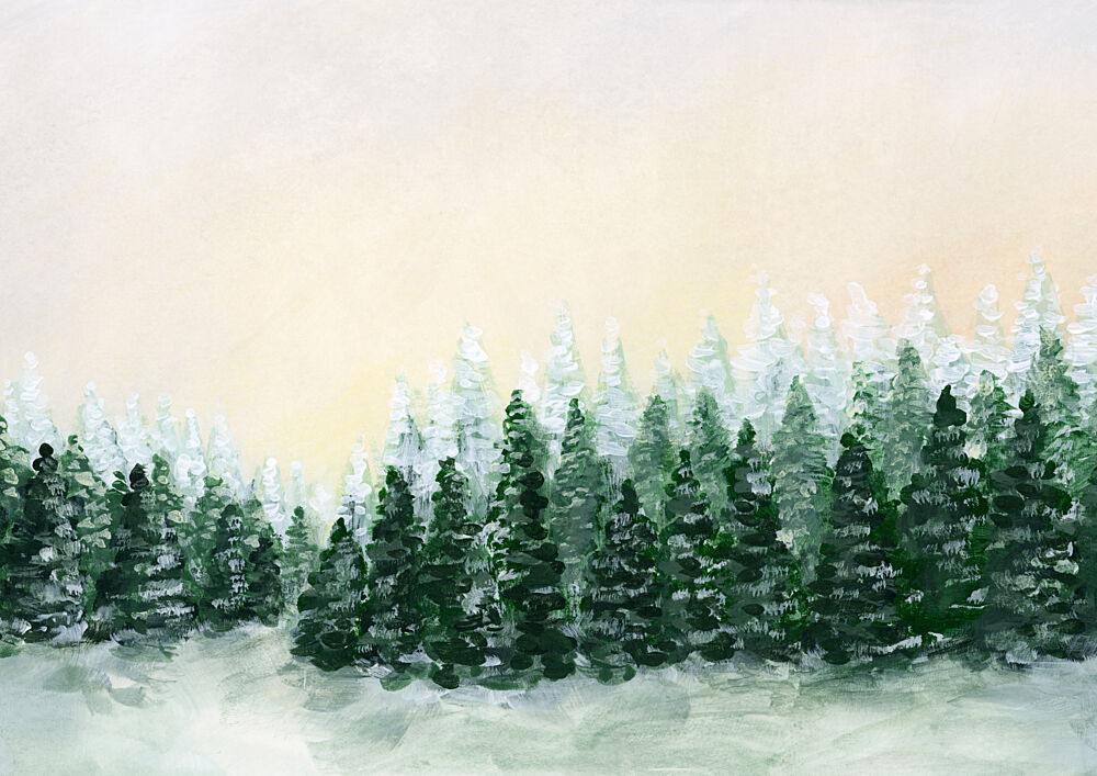 Frosted Winter Forest art print by Rosana Laiz Blursbyai for $57.95 CAD