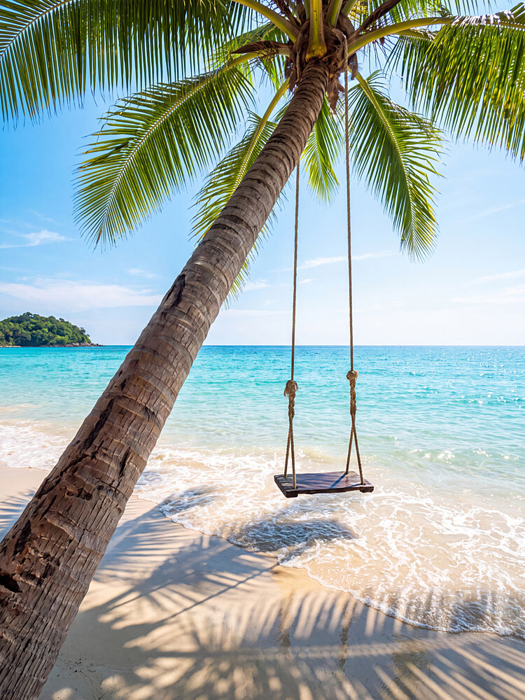 Tropical Beach Swing art print by Andreas Magnusson for $57.95 CAD