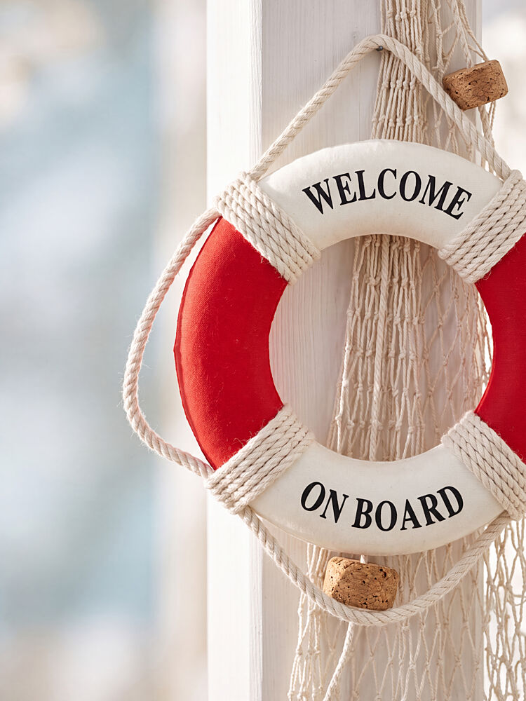 Welcome on Board Lifebuoy art print by Andreas Magnusson for $57.95 CAD