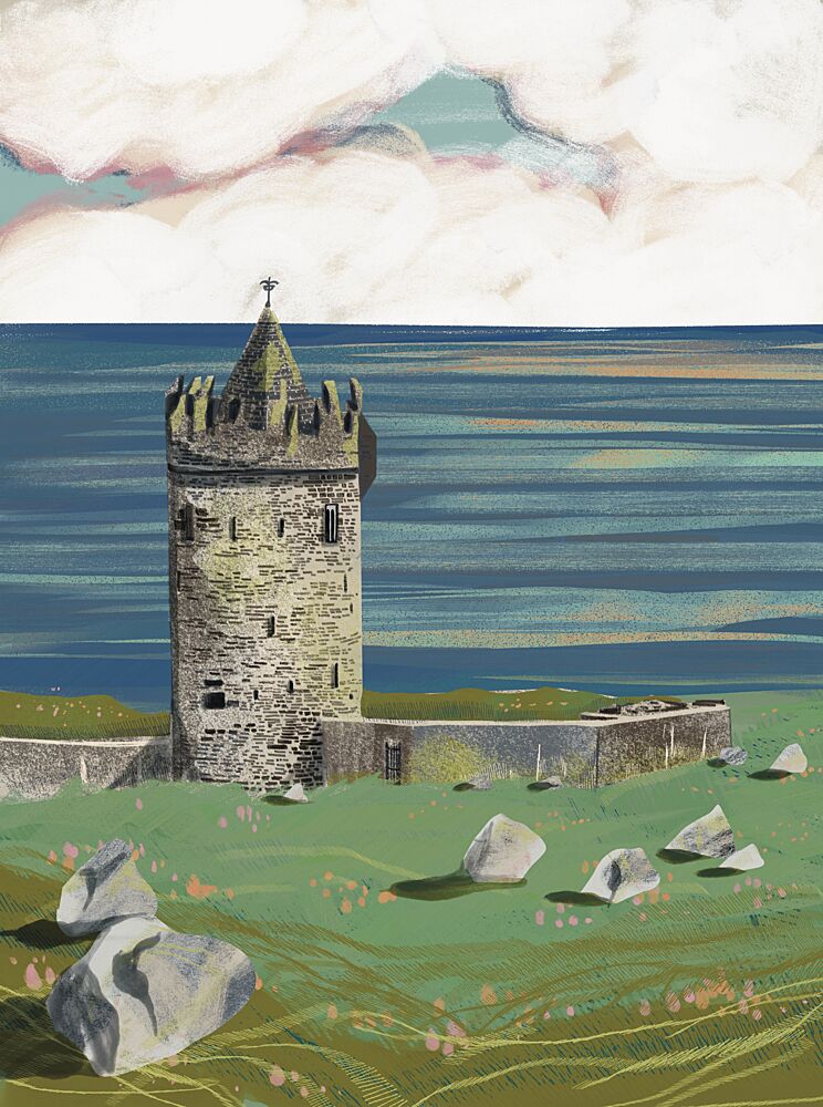 Castle by the Sea art print by Charlotte Trudgett for $57.95 CAD