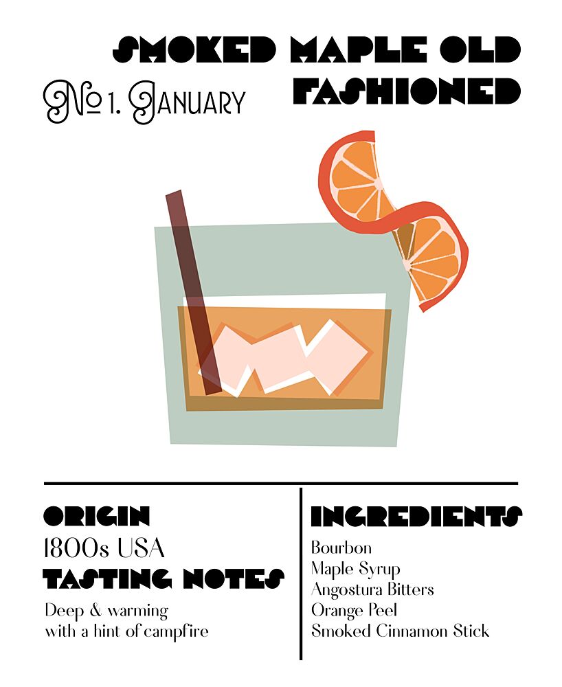 Smoked Maple Old Fashioned art print by Charlotte Trudgett for $57.95 CAD