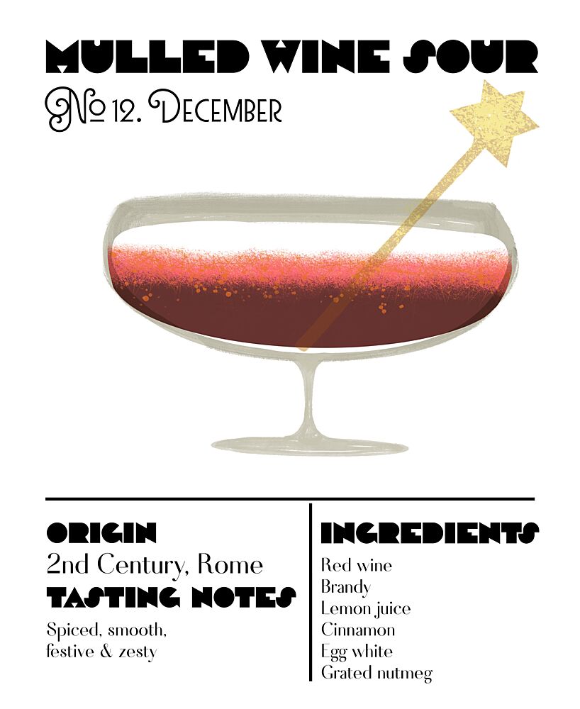 Festive Mulled Wine Sour art print by Charlotte Trudgett for $57.95 CAD