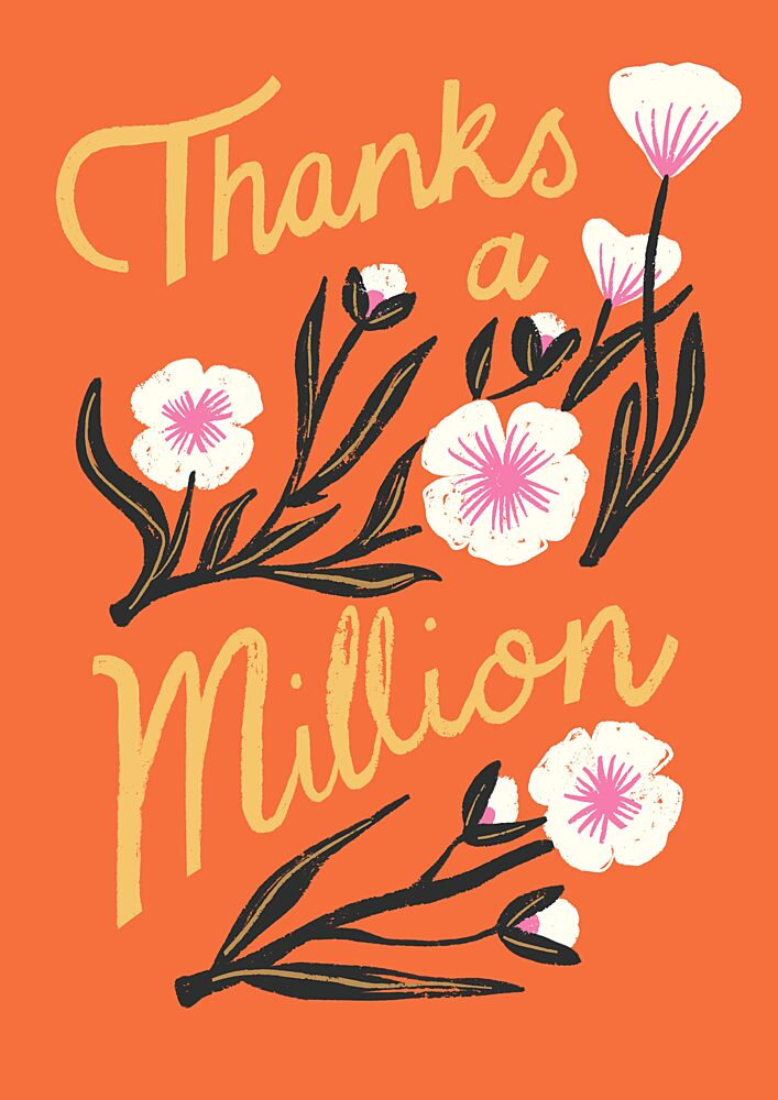 Thanks a Million Flowers art print by Charlotte Trudgett for $57.95 CAD
