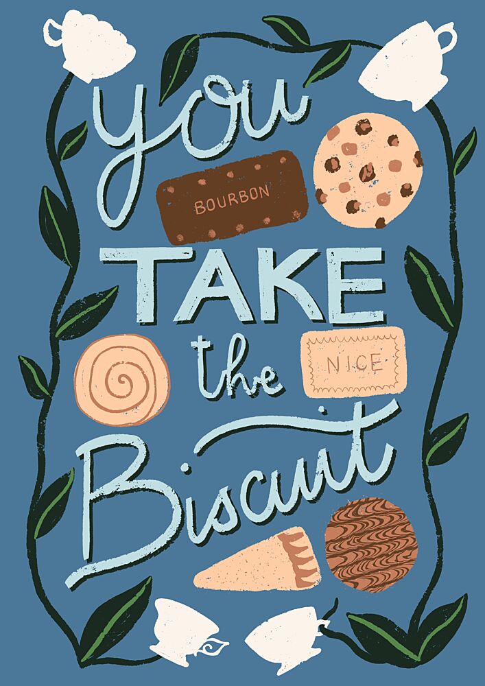 You Take the Biscuit art print by Charlotte Trudgett for $57.95 CAD