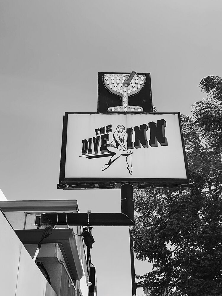 Vintage Dive Inn Sign art print by del Mundo Imagery for $57.95 CAD