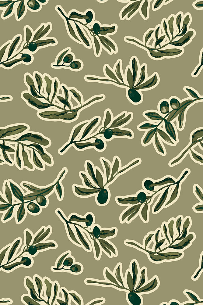 Organic Olive Branches art print by Karen Menzenbach for $57.95 CAD