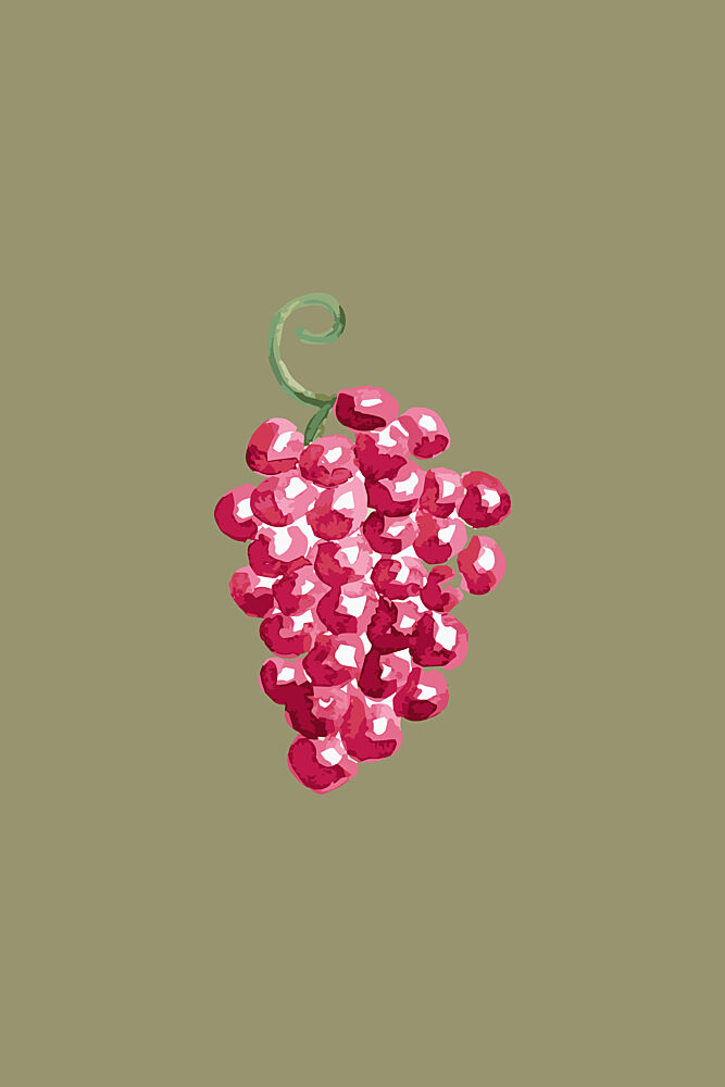 Juicy Red Grapes art print by Karen Menzenbach for $57.95 CAD