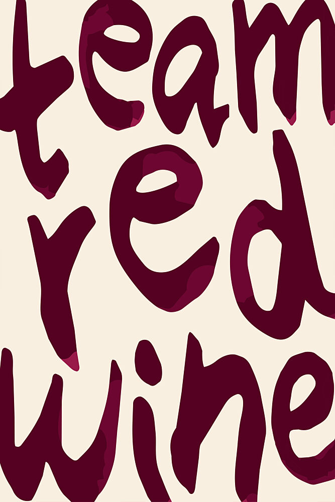 Team Red Wine art print by Karen Menzenbach for $57.95 CAD
