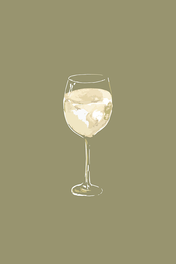 Elegant White Wine art print by Karen Menzenbach for $57.95 CAD