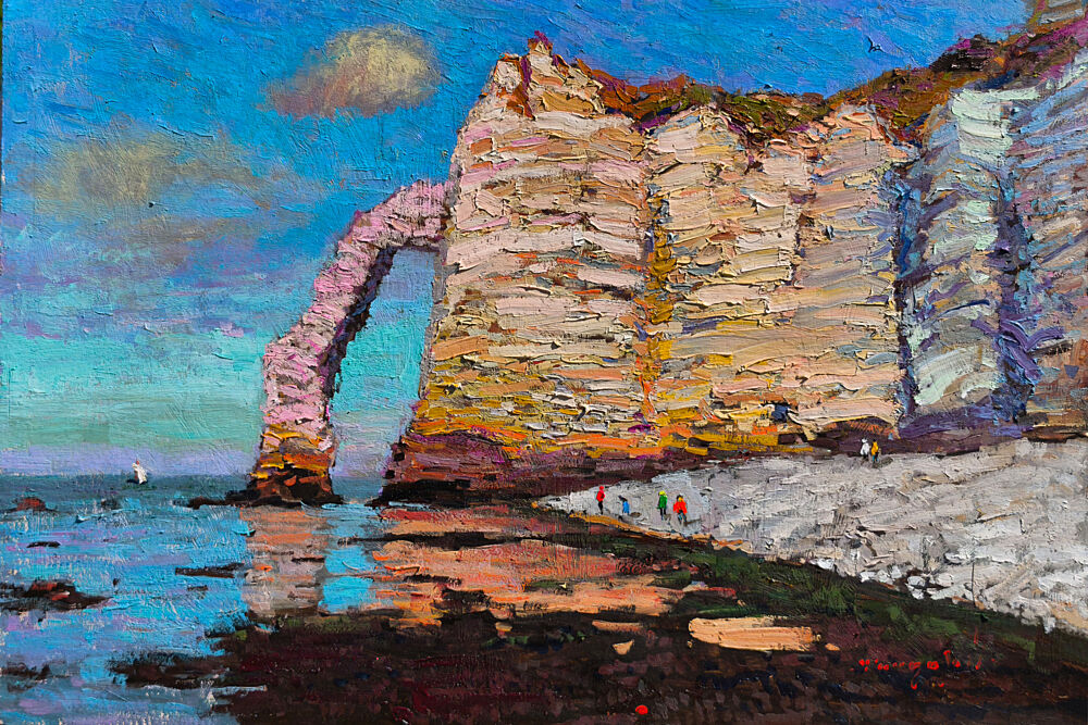 Etretat Cliffs and Arch art print by Alexander Shandor for $57.95 CAD