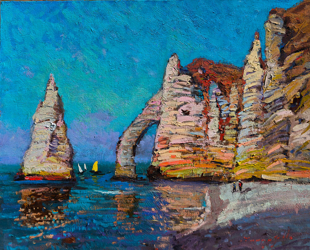 Etretat Cliffs Sea Arch art print by Alexander Shandor for $57.95 CAD