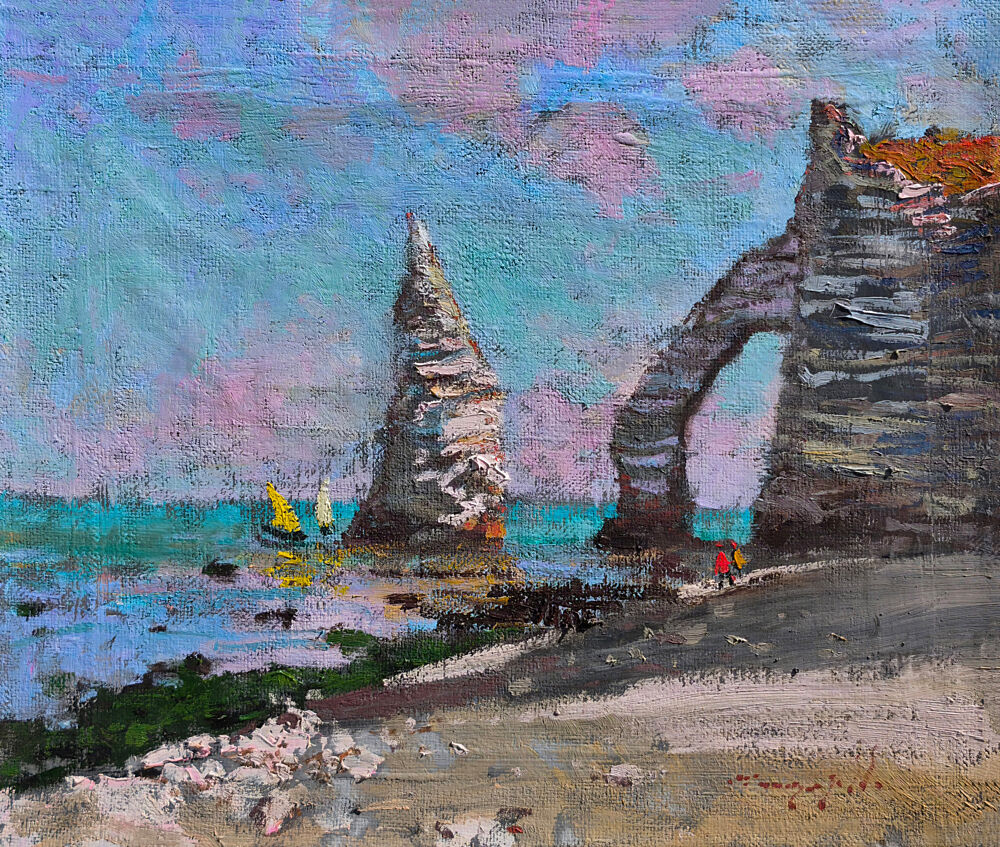 Etretat Cliffs and Arch art print by Alexander Shandor for $57.95 CAD