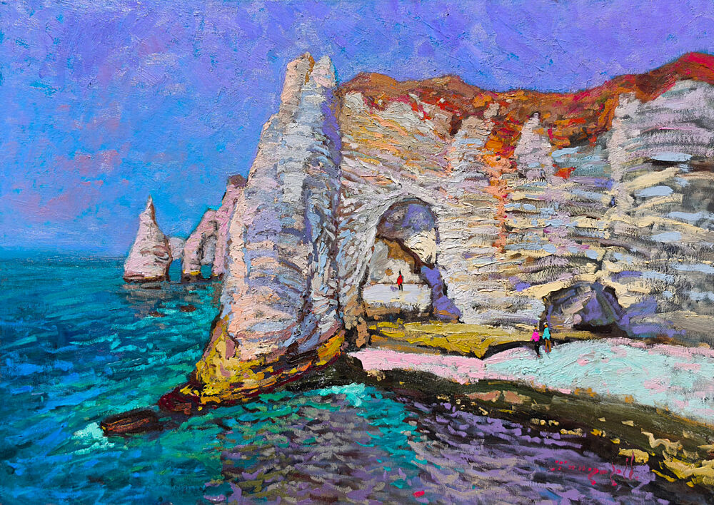 Vibrant Cliffs Sea Arch art print by Alexander Shandor for $57.95 CAD