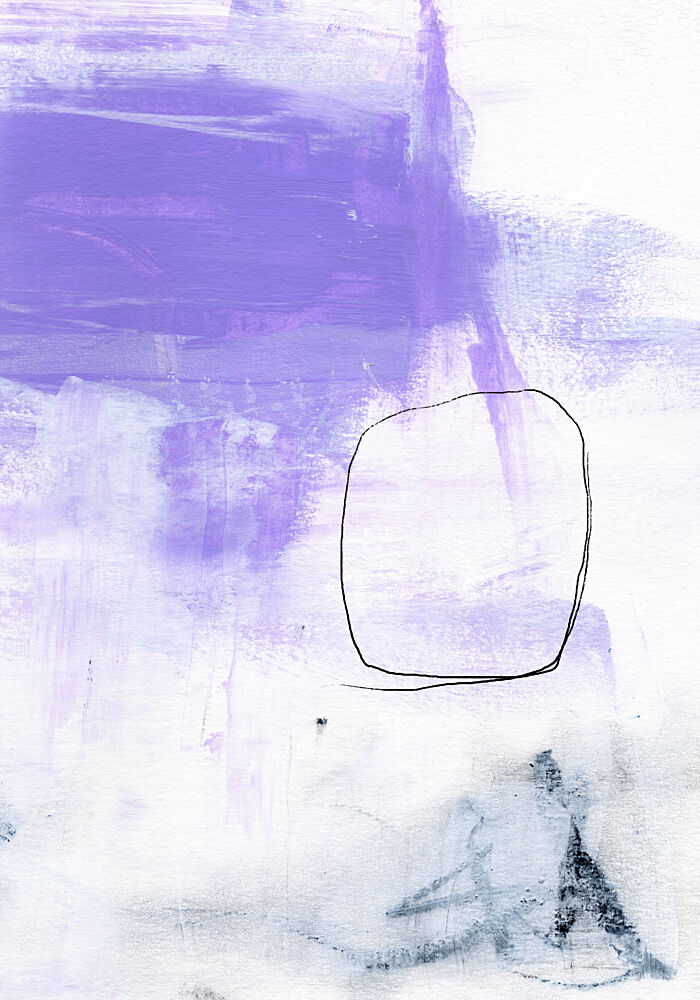Purple Abstract Circle art print by Uplusmestudio for $57.95 CAD