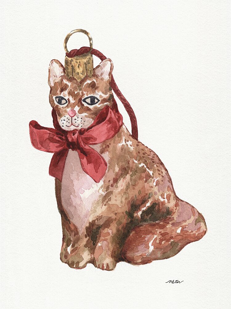 Charming Cat Ornament art print by Nktn for $57.95 CAD