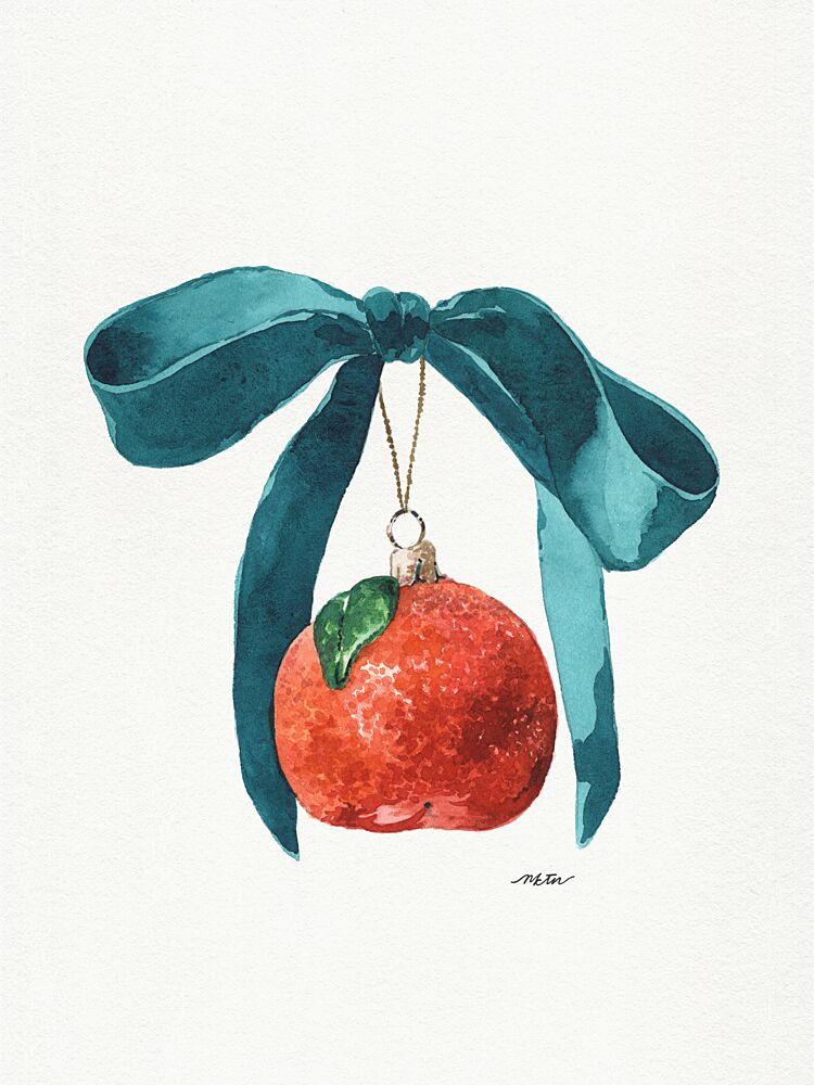 Festive Tangerine Ornament art print by Nktn for $57.95 CAD