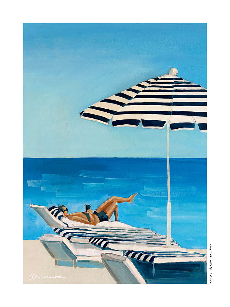 Relaxing Beach Day art print by Alex Nereuta for $57.95 CAD