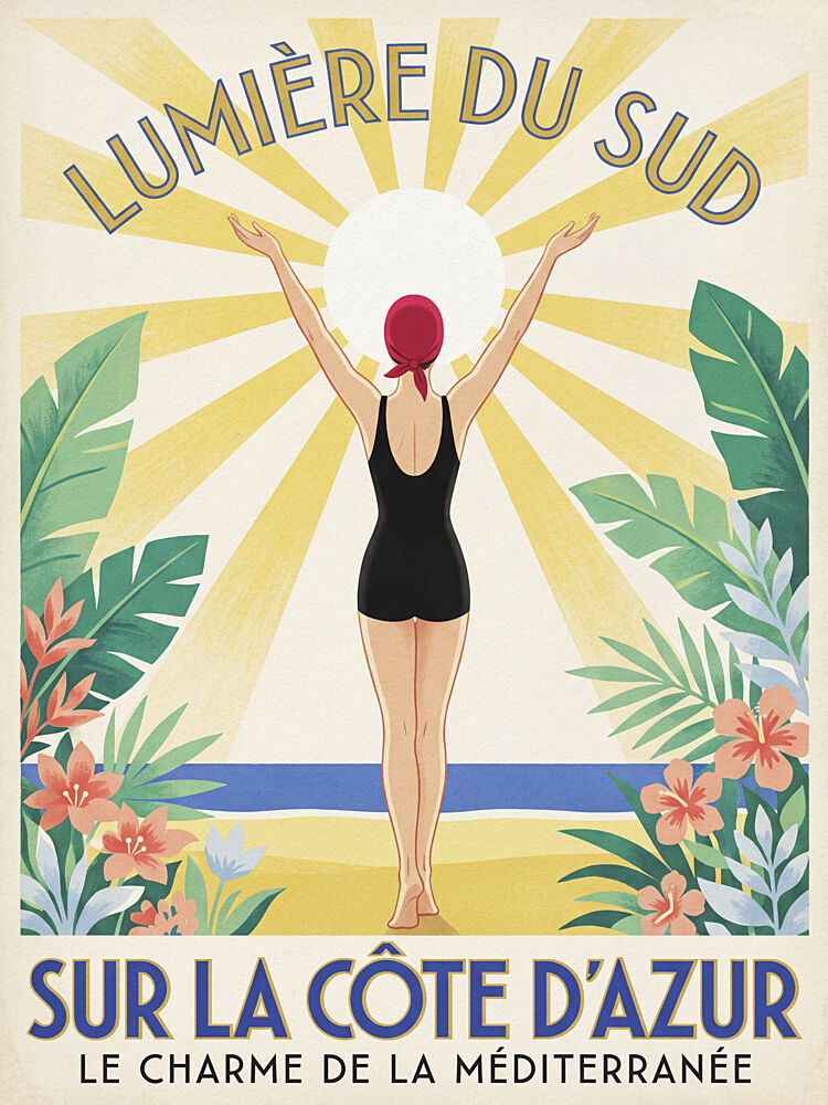 Riviera Sun Embrace art print by Andreas Magnusson for $57.95 CAD