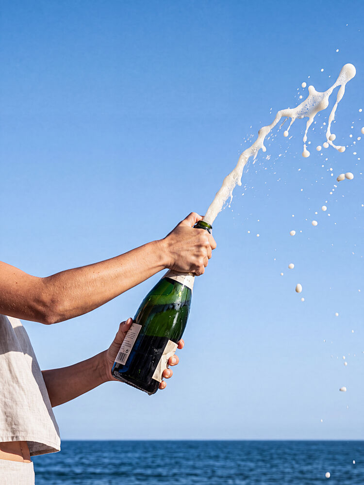 Champagne Ocean Celebration art print by Andreas Magnusson for $57.95 CAD