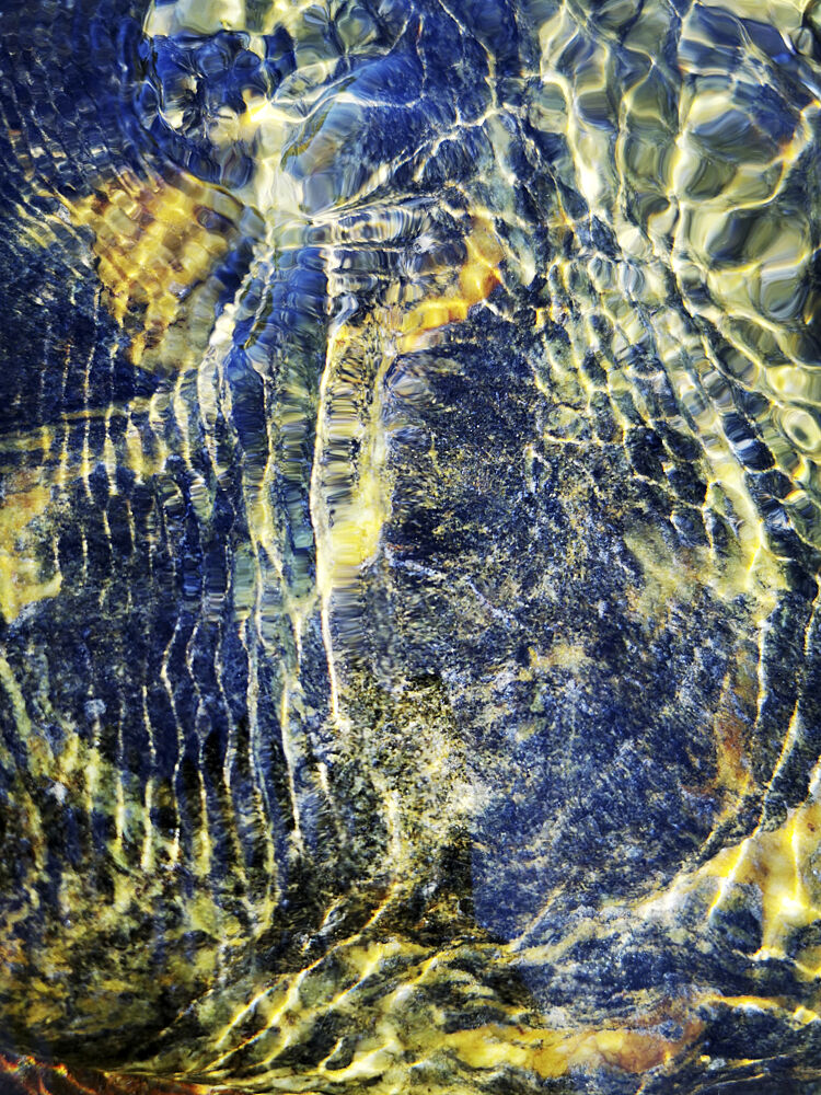 Golden Water Ripples art print by Angelo Cerantola for $57.95 CAD
