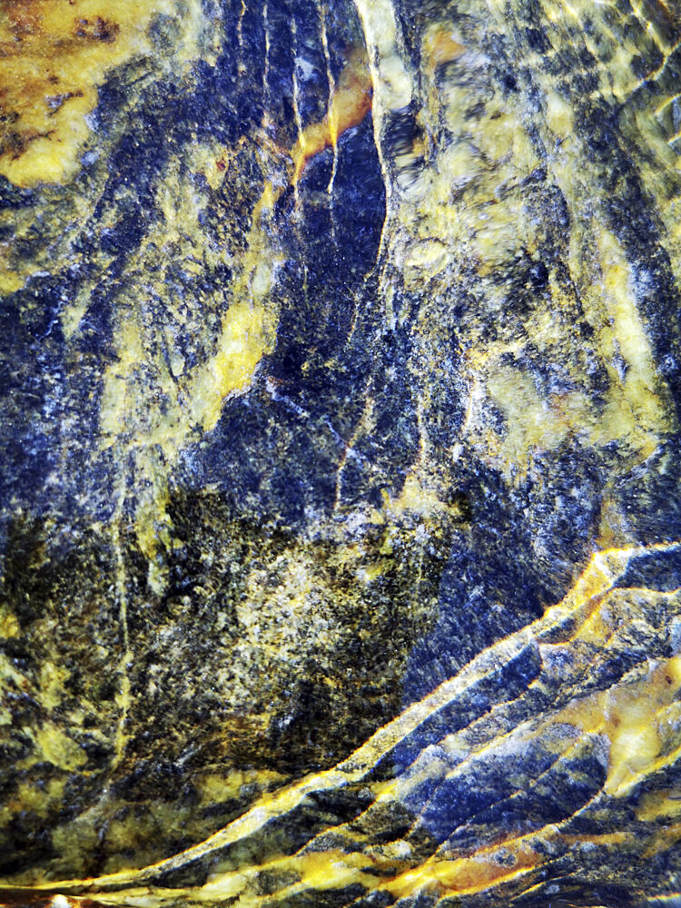 Golden Blue Stone Veins art print by Angelo Cerantola for $57.95 CAD