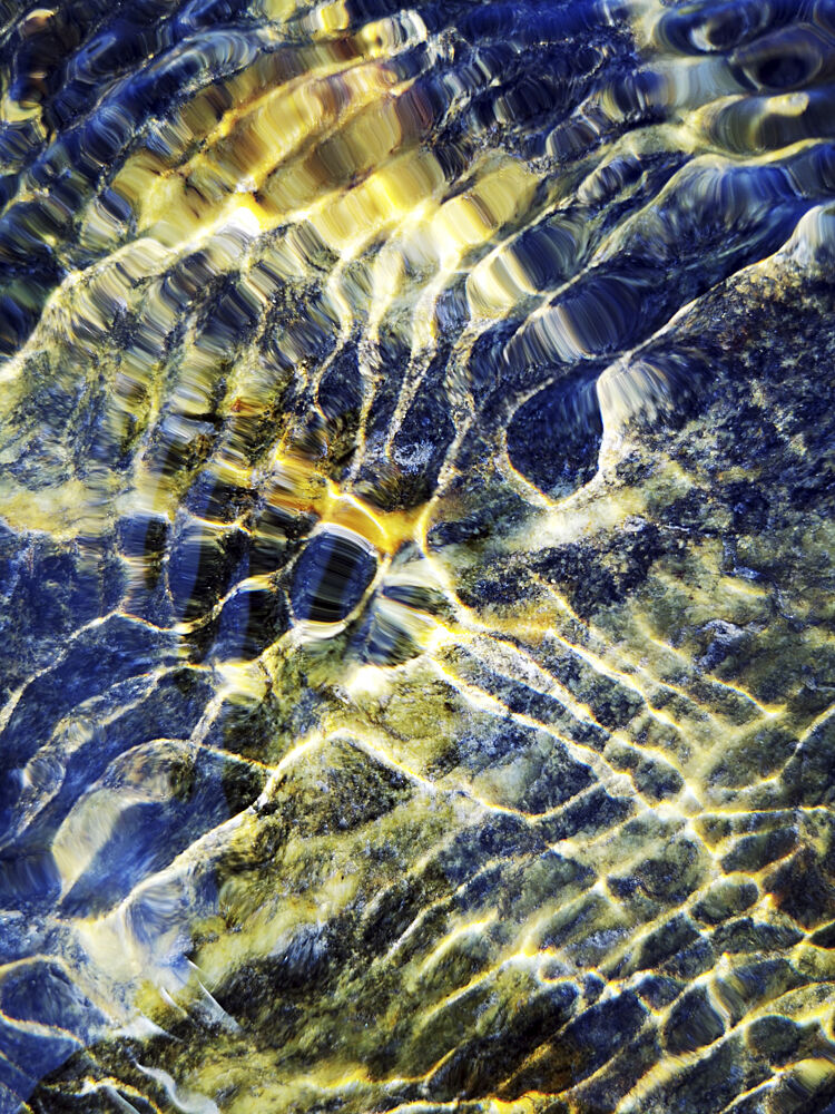 Golden Water Ripples art print by Angelo Cerantola for $57.95 CAD