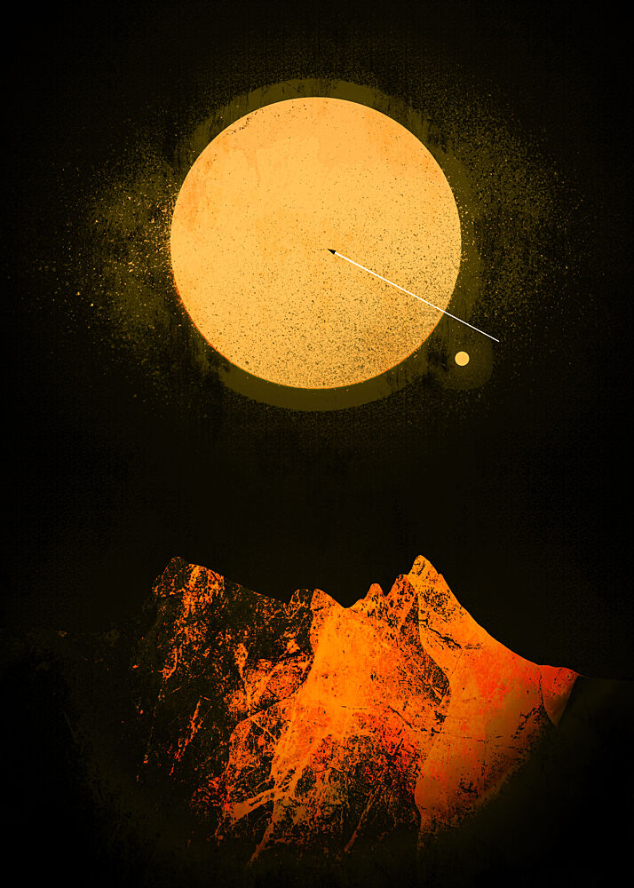 Distant Cosmic Peaks art print by Stephen Wade for $57.95 CAD