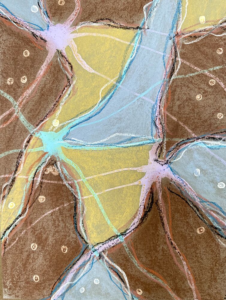 Earthy Abstract Network art print by Berit Pihl for $57.95 CAD