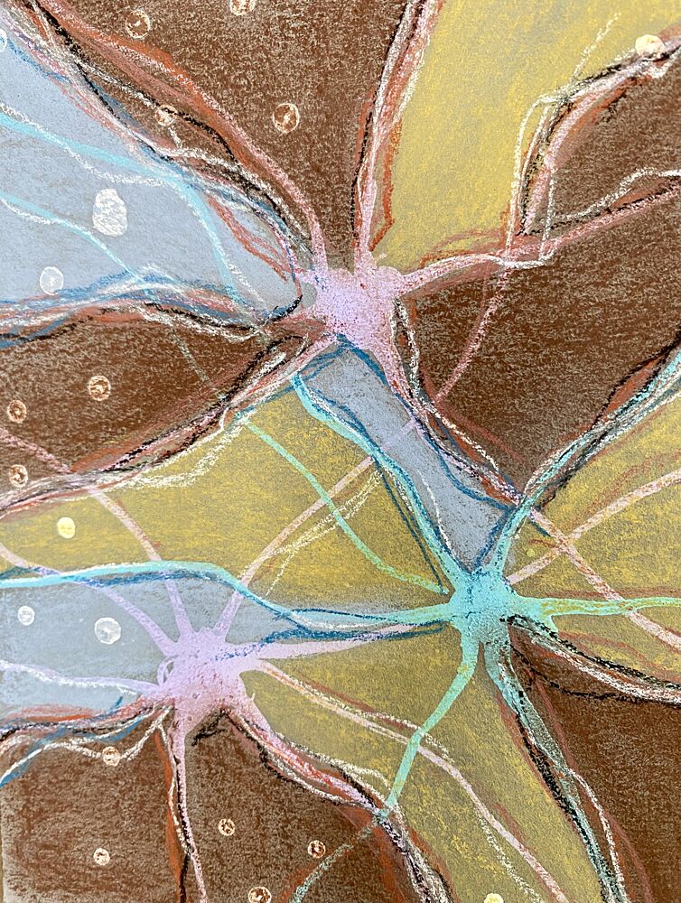 Earthy Abstract Flow art print by Berit Pihl for $57.95 CAD