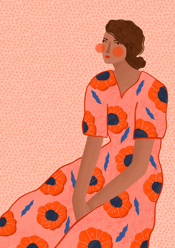Stylish Poppy Portrait art print by Bea Muller for $57.95 CAD