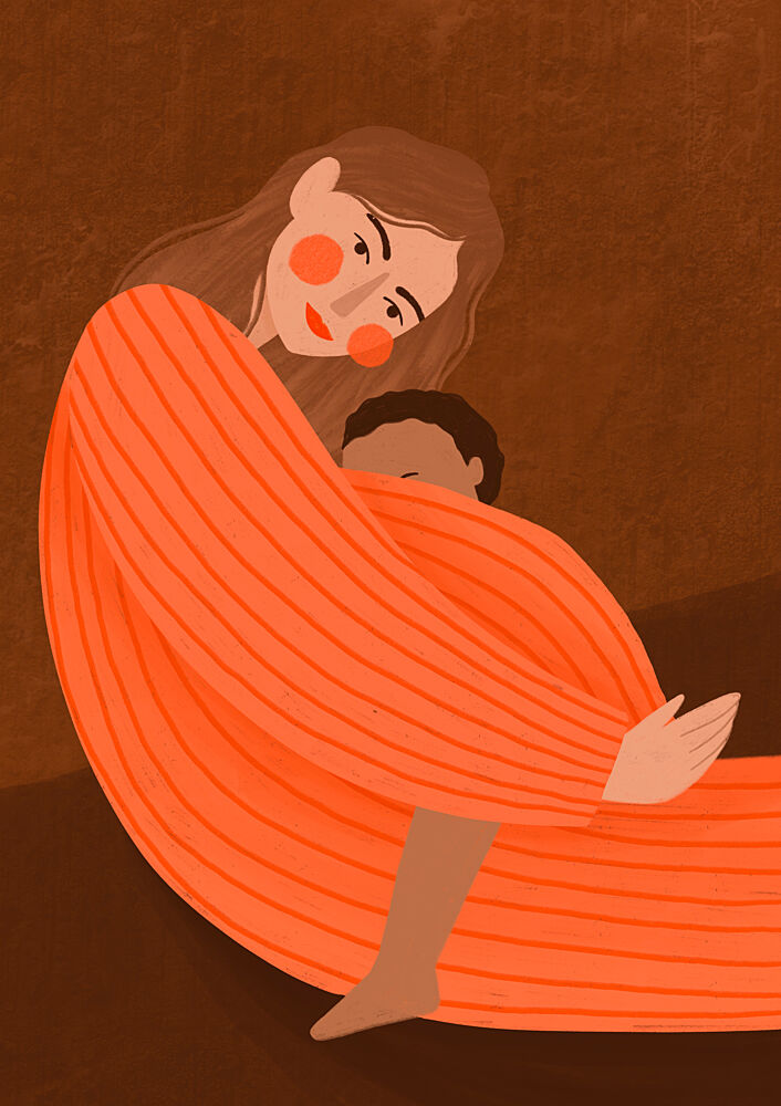 Loving Mother Child art print by Bea Muller for $57.95 CAD