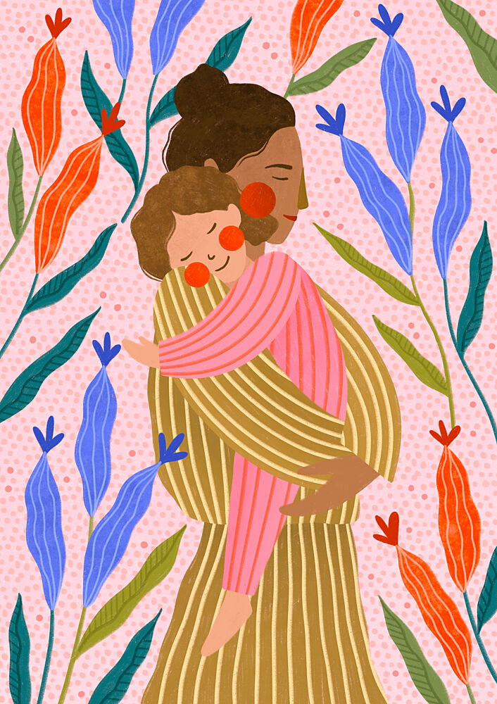Gentle MotherUnknowns Embrace art print by Bea Muller for $57.95 CAD