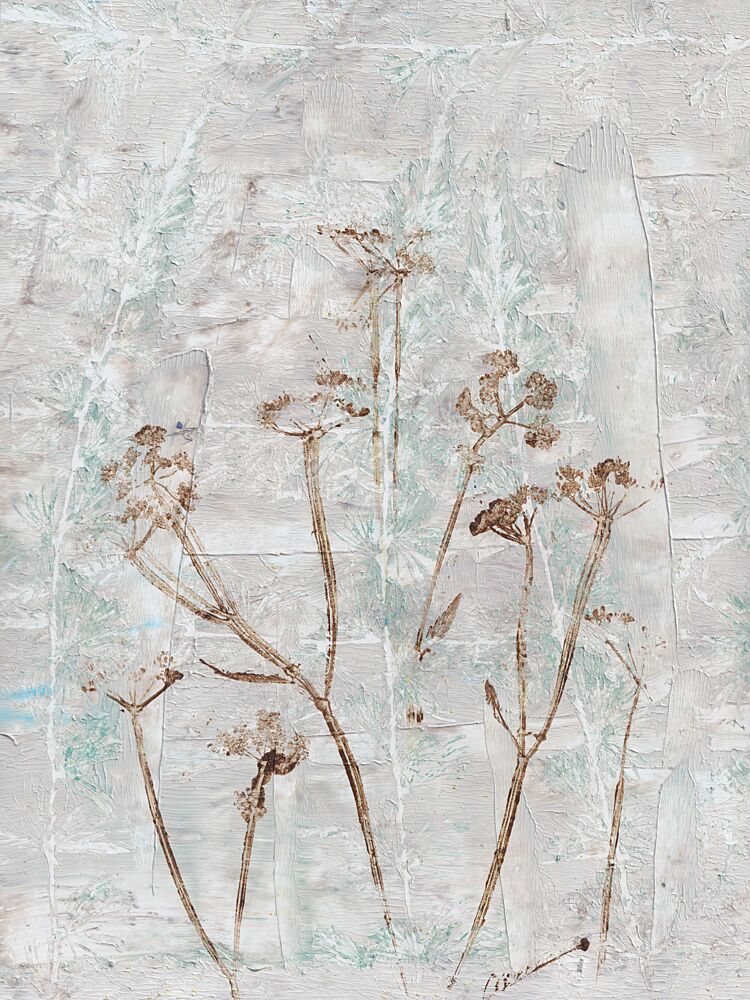 Serene Botanical Texture art print by Maira Ribena for $57.95 CAD