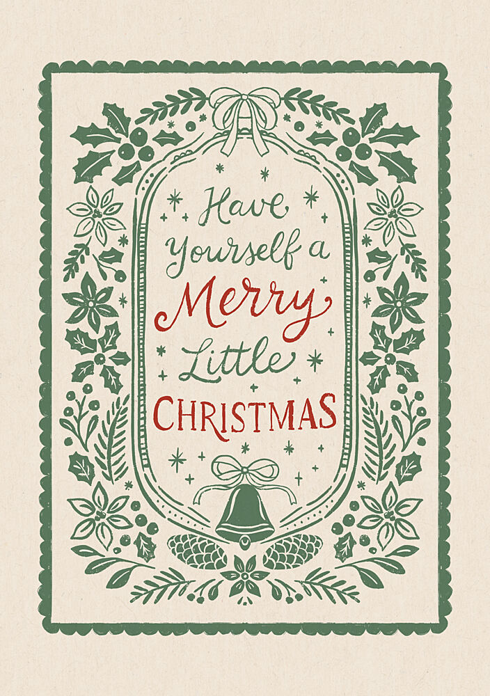 Vintage Christmas Message art print by Katarzyna Gasiorowska for $57.95 CAD
