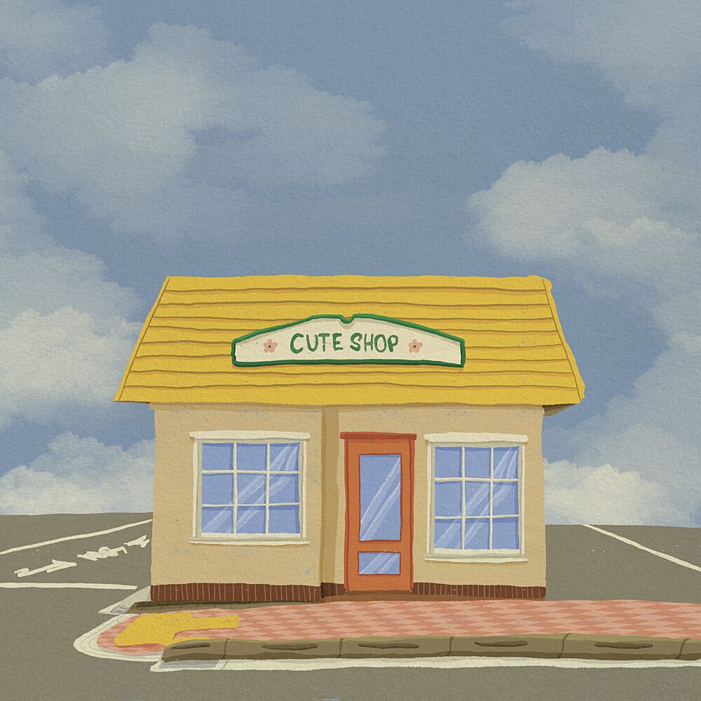 Cute Shop Corner art print by Lisa Solomoniuk for $57.95 CAD