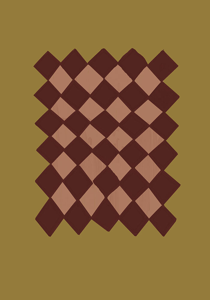 Earthy Diamond Pattern art print by The Art Concept for $57.95 CAD