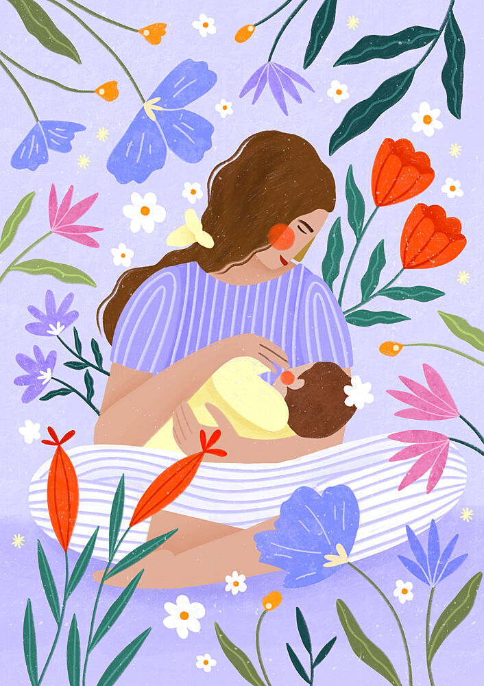 Blooming Motherhood art print by Bea Muller for $57.95 CAD