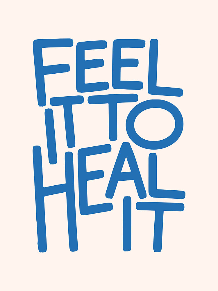 Feel to Heal Message art print by Mathieu for $57.95 CAD