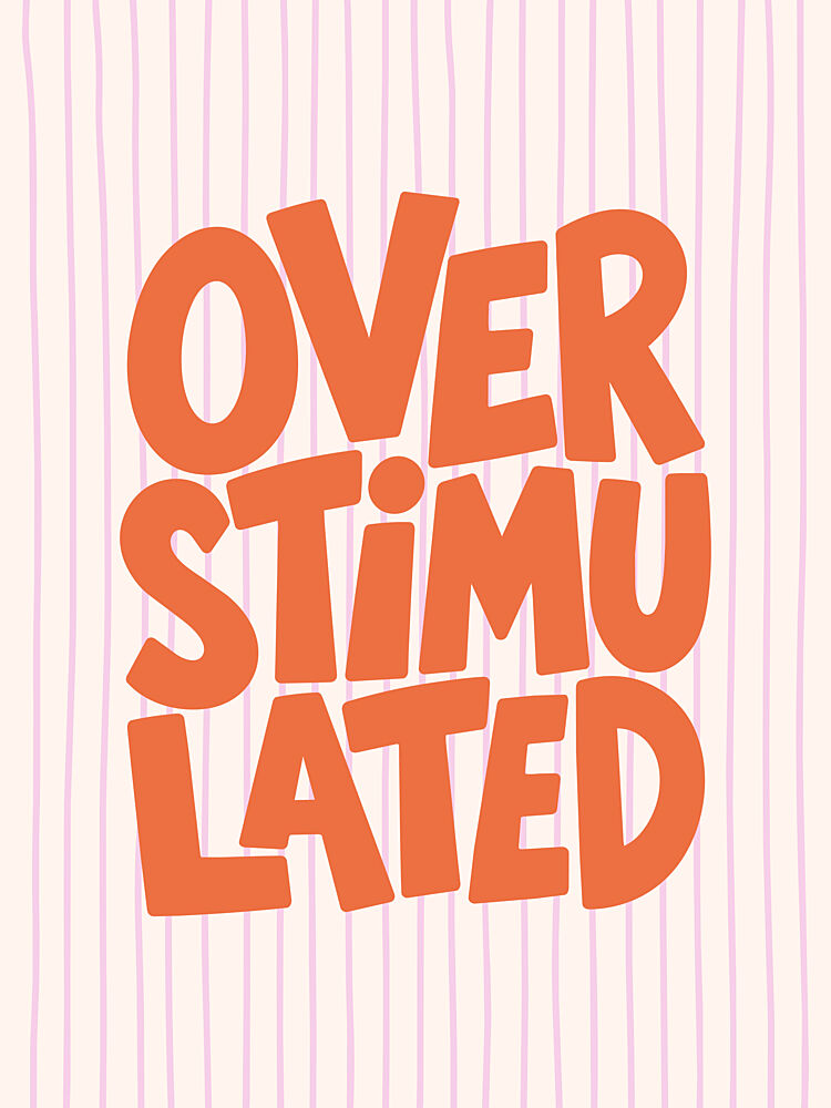 Playful over Stimulated Text art print by Mathieu for $57.95 CAD