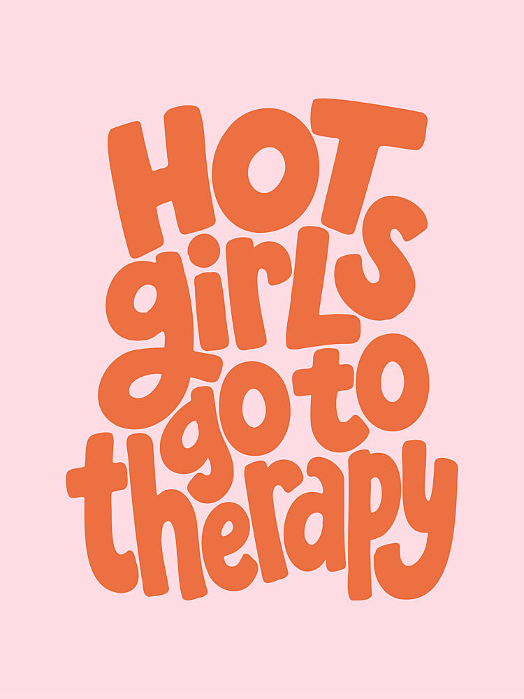 Hot Girls Go Therapy art print by Mathieu for $57.95 CAD