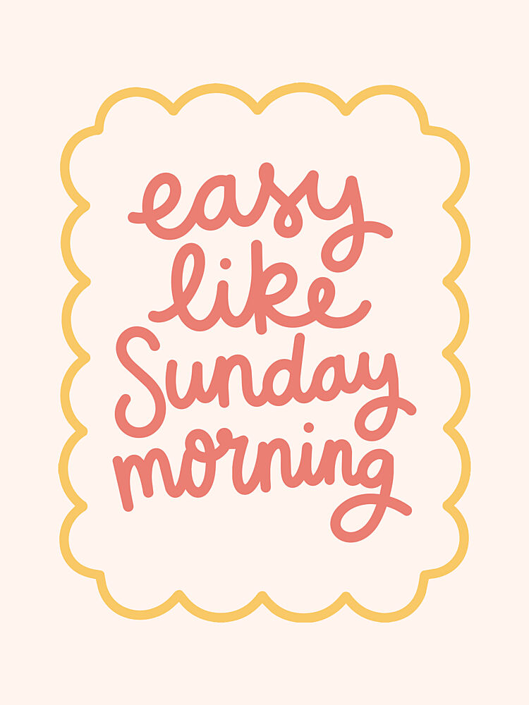 Easy Like Sunday Morning art print by Mathieu for $57.95 CAD