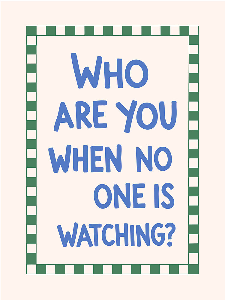 Who Are You Self Reflection art print by Mathieu for $57.95 CAD