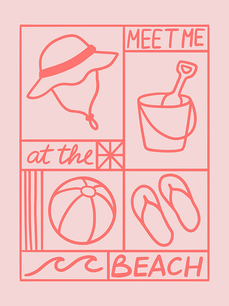 Meet Me at the Beach art print by Mathieu for $57.95 CAD