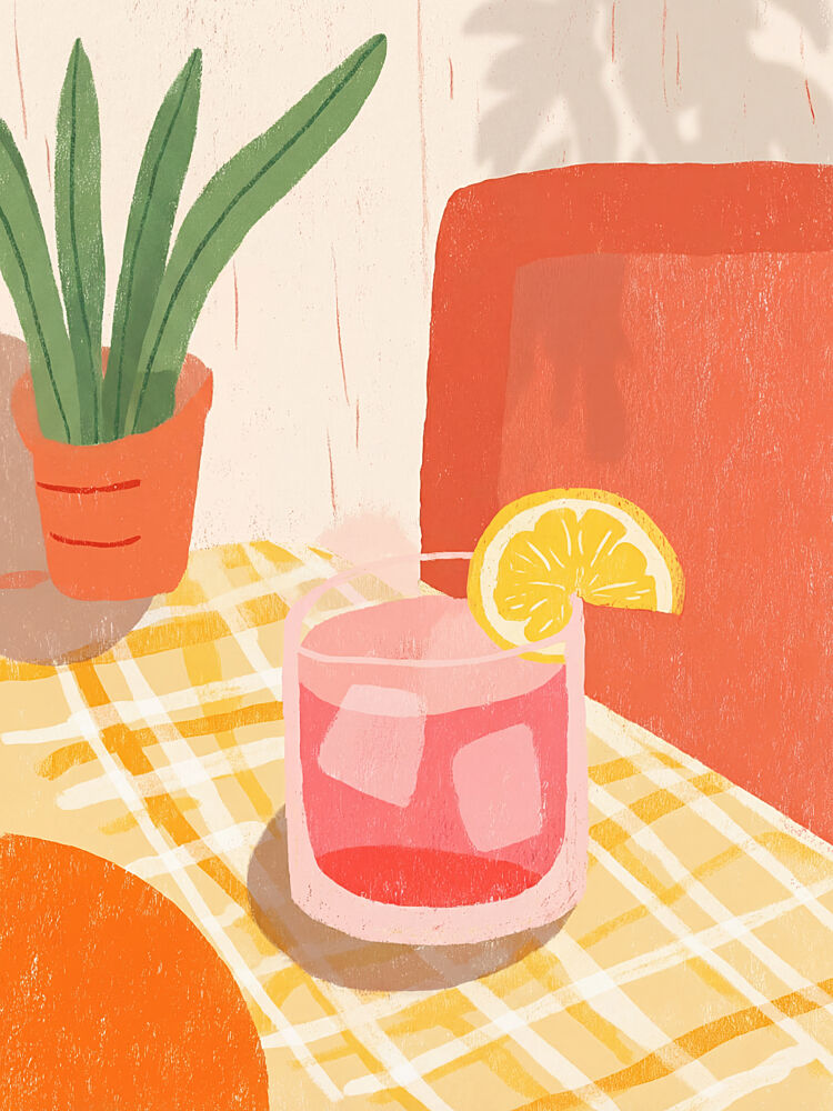 Refreshing Summer Drink art print by Mathieu for $57.95 CAD